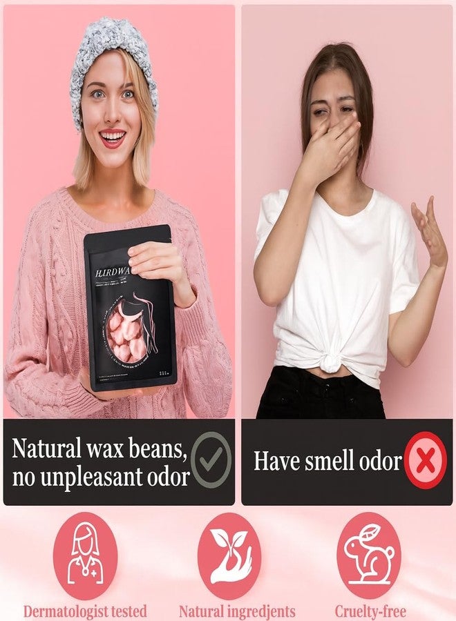 CUVLY Hard Wax Beads 100g, Heart-Shaped Wax Beans for Sensitive Skin, Hypoallergenic Hard Wax for Coarse Hair Removal, Body, Brazilian, Bikini, Legs & Armpits - Pink (3, 100g) - Image 4